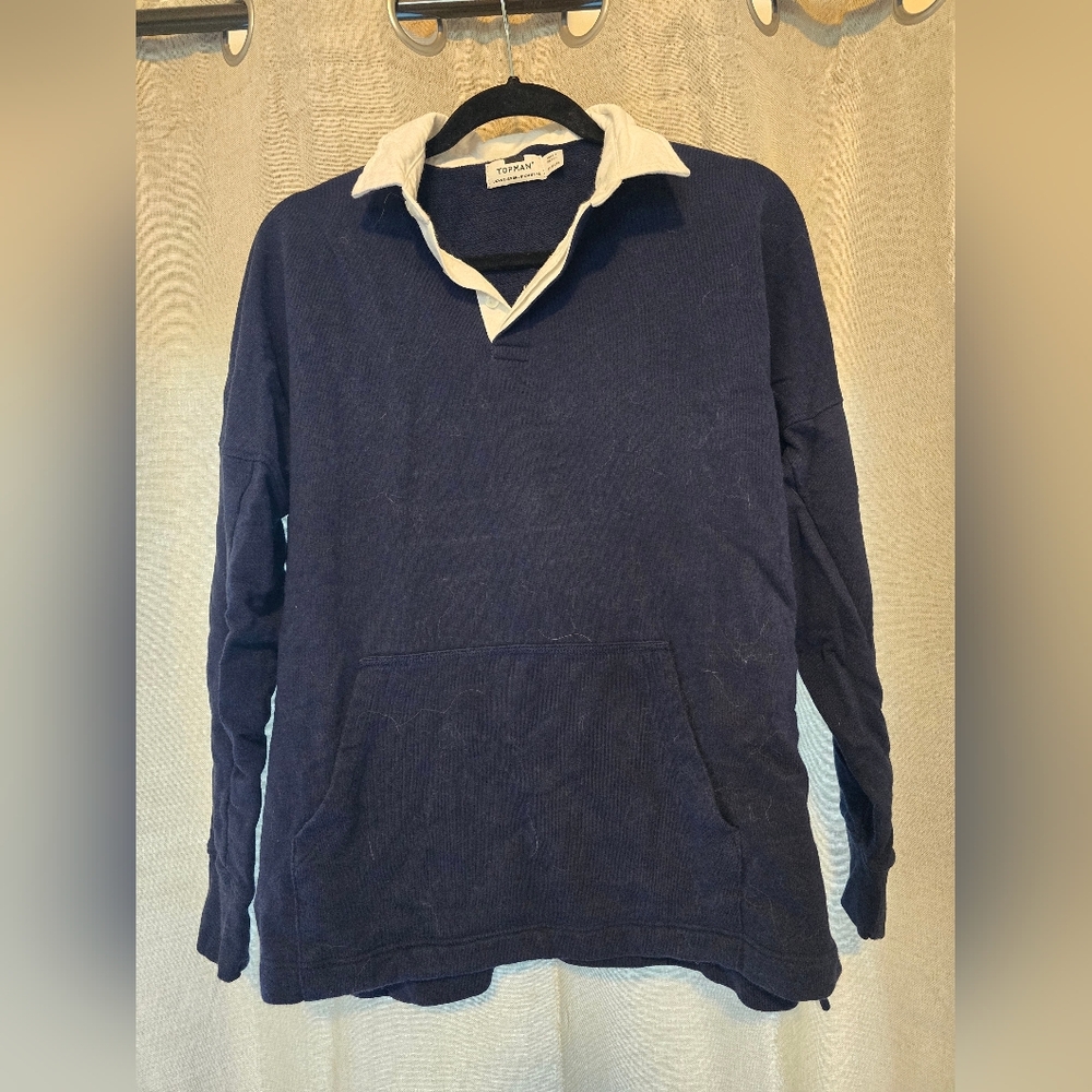 Topman Navy Blue Men's Sweater